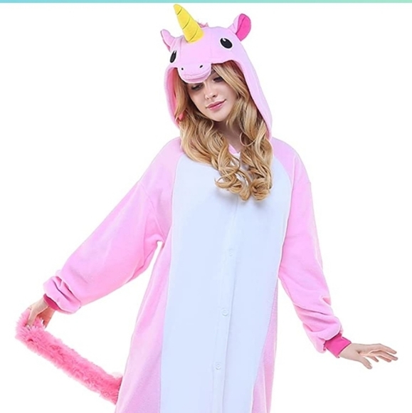 None Other - Adult Unicorn Onesie One Piece Cosplay Animal Costume for Halloween